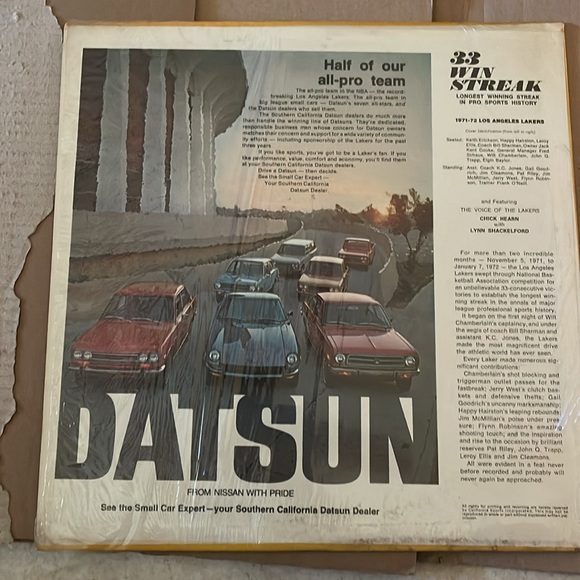 💛💜LOS ANGELES LAKERS ~ 1971-72 / 33 GAME WIN STREAK ~ LP - Picture 3 of 7